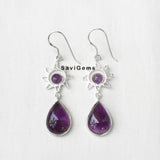 Amethyst Sunshine Sterling Silver Earring