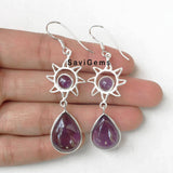 Amethyst Sunshine Sterling Silver Earring