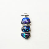 Dichroic Glass Sterling Silver Pendant