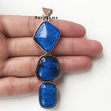 Dichroic Glass Sterling Silver Pendant