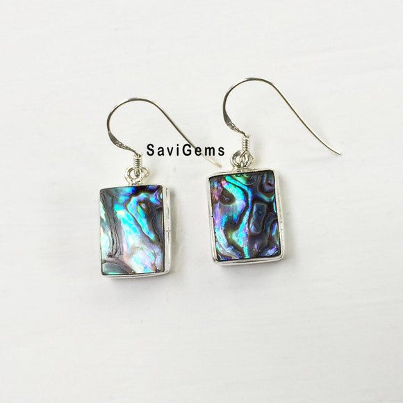 Abalone Pauva Shell 925 Sterling Silver Earring
