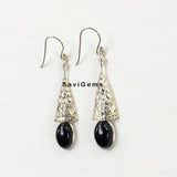 Black Onyx Bell Sterling Silver Earring