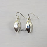 Frosted Sterling Silver Earring