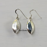 Frosted Sterling Silver Earring