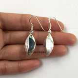 Frosted Sterling Silver Earring