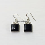 Black Onyx Bow Sterling Silver Earring