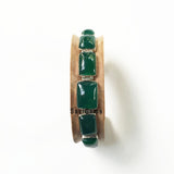 Green Onyx Sterling Silver Bracelet