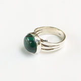 Malachite Sterling Silver Ring