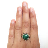 Malachite Sterling Silver Ring