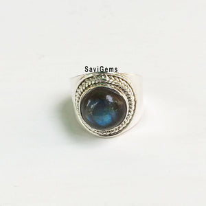 Labradorite Tribal Sterling Silver Ring