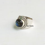 Labradorite Tribal Sterling Silver Ring