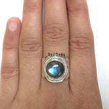 Labradorite Tribal Sterling Silver Ring