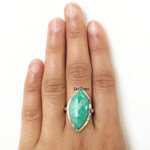 Natural Turquoise Sterling Silver Ring