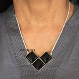 Black Onyx Sterling Silver Necklace