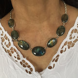 Labradorite Sterling Silver Necklace