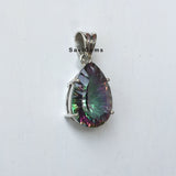 Mystic Topaz Sterling Silver Pendant