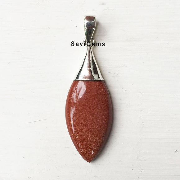 Golden Sunstone Sterling Silver pendant