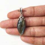 Labradorite Sterling Silver Pendant