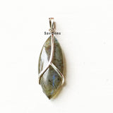 Labradorite Sterling Silver Pendant