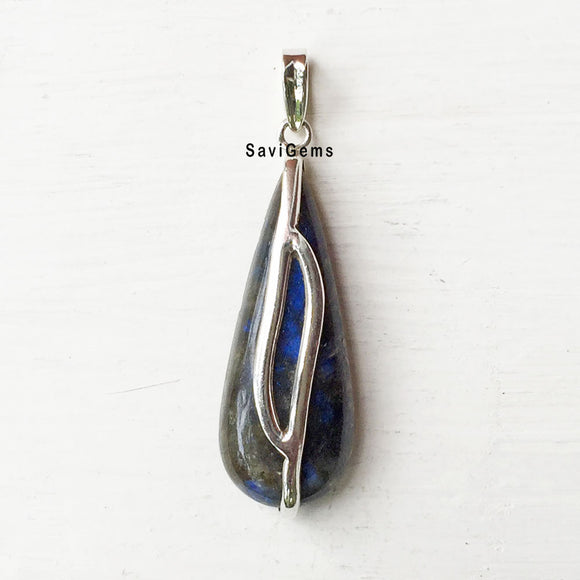 Labradorite Sterling Silver Pendant