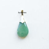 Green Aventurine Sterling Silver Pendant