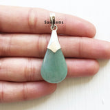 Green Aventurine Sterling Silver Pendant