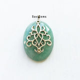 Green Aventurine Sterling Silver Pendant