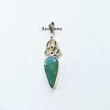 Green Aventurine Sterling Silver Pendant