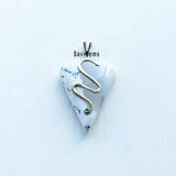 Merlinite Agate Swirl Sterling Silver Pendant