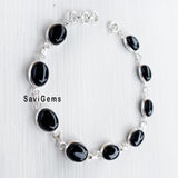 Black Onyx Sterling Silver Bracelet
