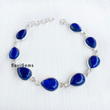 Lapis Lazuli Sterling Silver Bracelet