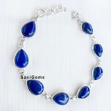 Lapis Lazuli Sterling Silver Bracelet