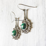 Malachite Sterling Silver Earring