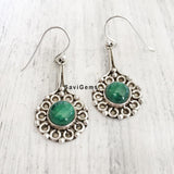 Malachite Sterling Silver Earring