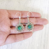 Malachite Sterling Silver Earring
