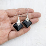 Black Onyx Tribal Sterling Silver Earring