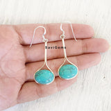 Turquoise Drop Sterling Silver Earring