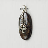 Pietersite Tree of Life Sterling Silver Pendant