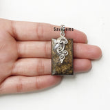 Pietersite Filigree Sterling Silver Pendant