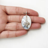 Merlinite Tree Of Life Sterling Silver Pendant