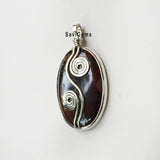 Iron Tiger Swirl Sterling Silver Pendant