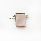 Rose Quartz Sterling Silver Ring