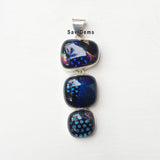 Dichroic Glass Sterling Silver Pendant