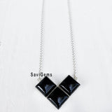 Black Onyx Sterling Silver Necklace