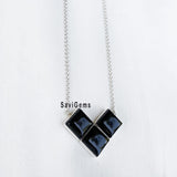 Black Onyx Sterling Silver Necklace