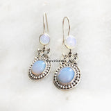 Opalite Owl Sterling Silver Earring