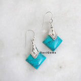 Turquoise Ethnic Sterling Silver Earring