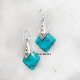 Turquoise Ethnic Sterling Silver Earring