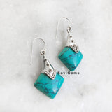 Turquoise Ethnic Sterling Silver Earring
