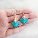 Turquoise Ethnic Sterling Silver Earring